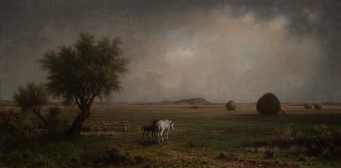 Martin Johnson Heade Mare and Colt in a Marsh oil painting image